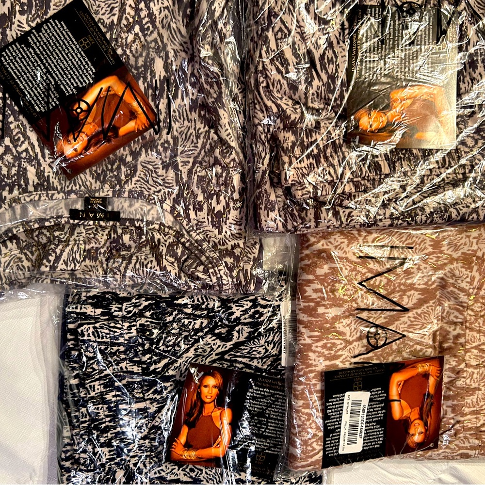 Four sets of Iman from HSN size 1x